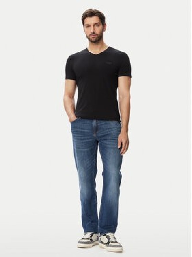 Guess Jeansy Angels M6YAN2 D1476 Granatowy Slim Fit