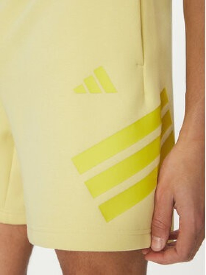 adidas Szorty sportowe Future Icons 3-Stripes JD4883 Żółty Regular Fit