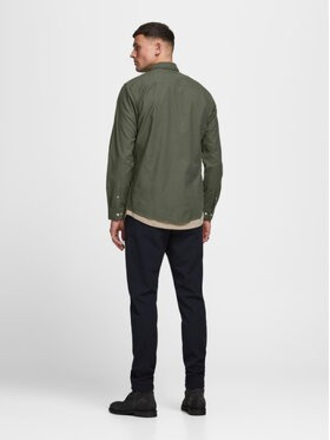 Jack & Jones Koszula 12182486 Zielony Slim Fit