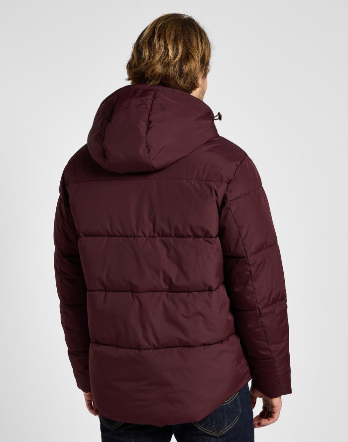 MĘSKA KURTKA PUCHOWA LEE PUFFER JACKET VELVET BEET 112355679