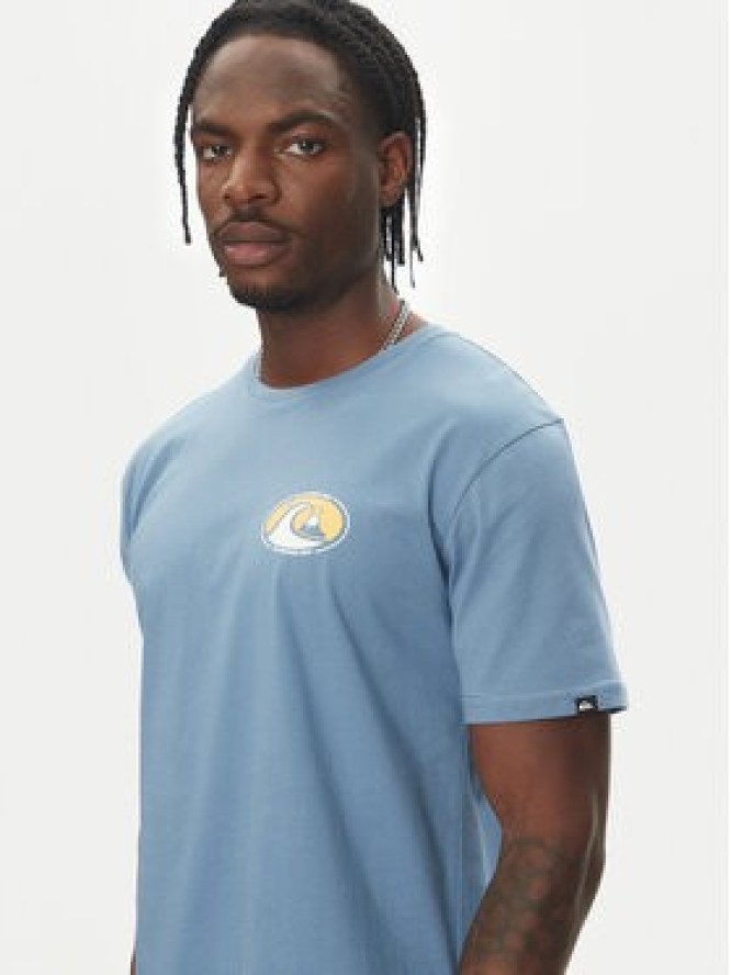 Quiksilver T-Shirt Ev Flower Chaos Ss EQYZT08050 Niebieski Regular Fit