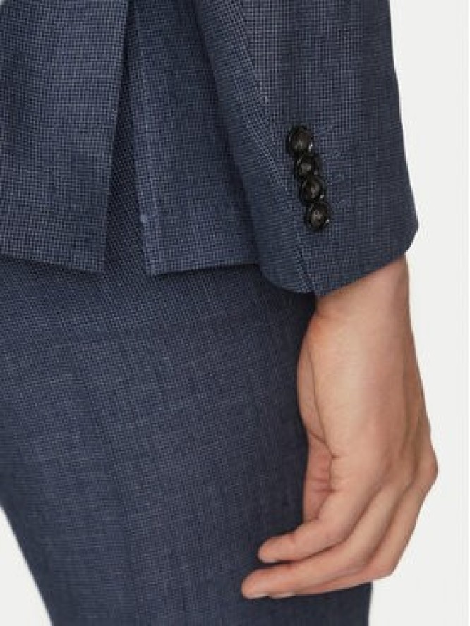 BOSS Garnitur C-Huge-Peak-252 50540764 Granatowy Slim Fit