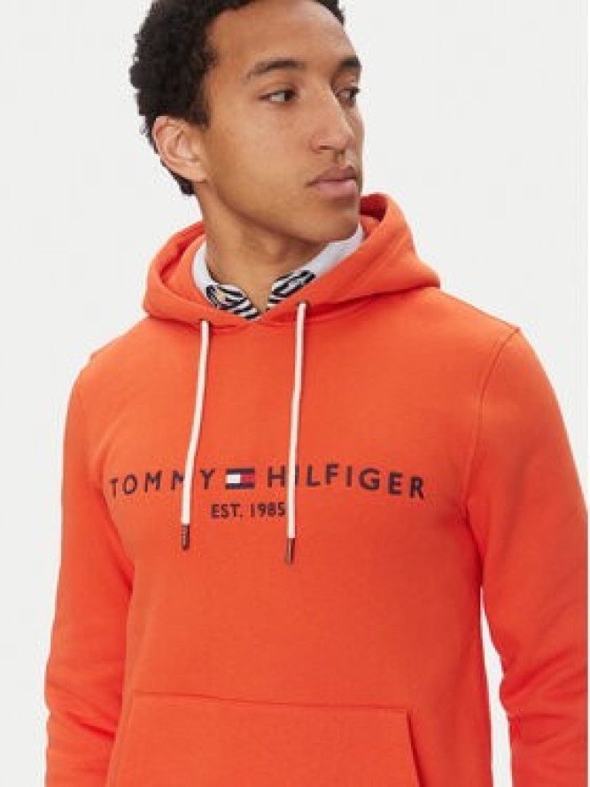Tommy Hilfiger Bluza Logo MW0MW11599 Pomarańczowy Regular Fit