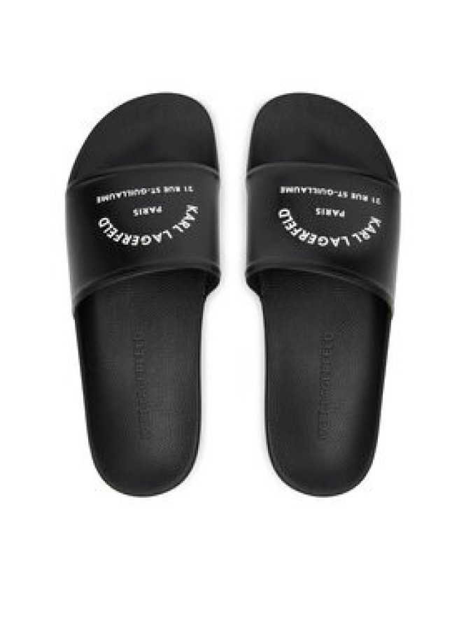 KARL LAGERFELD Klapki KL70008C Czarny