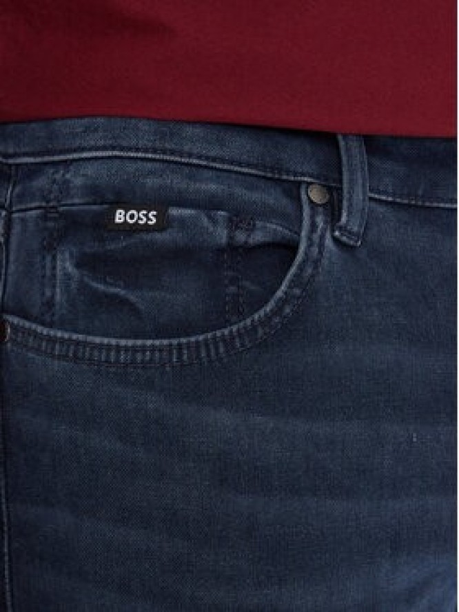 BOSS Jeansy P-Delaware 50549834 Granatowy Slim Fit