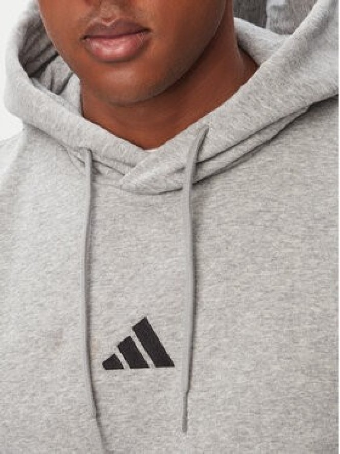 adidas Bluza Essentials Feelcozy JE3809 Szary jasny Regular Fit