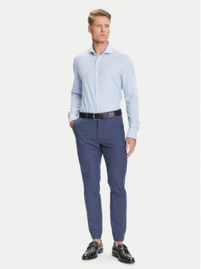 BOSS Chinosy P-Kaiton1 50543945 Błękitny Slim Fit