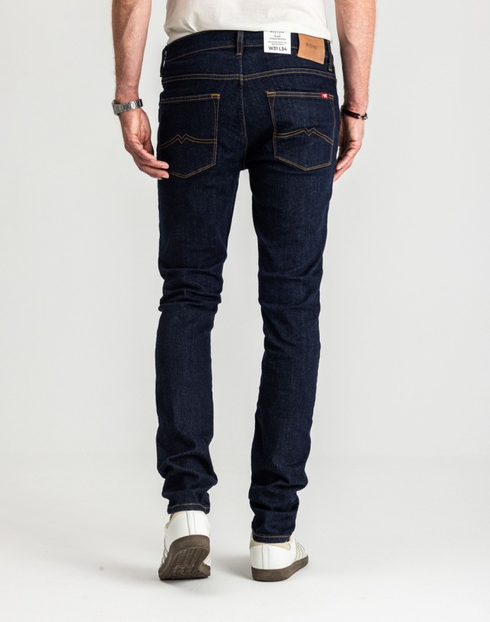 Męskie Spodnie Jeansowe MUSTANG Frisco Skinny Denim Blue 1016417 5000 940
