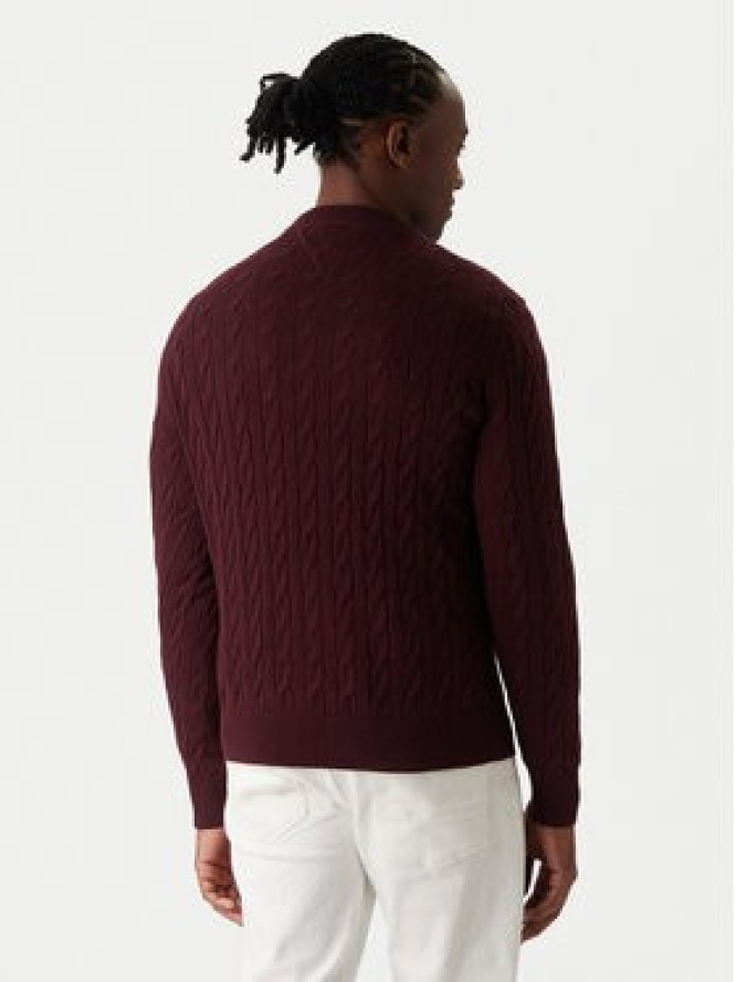Tommy Hilfiger Sweter MW0MW33132 Bordowy Regular Fit