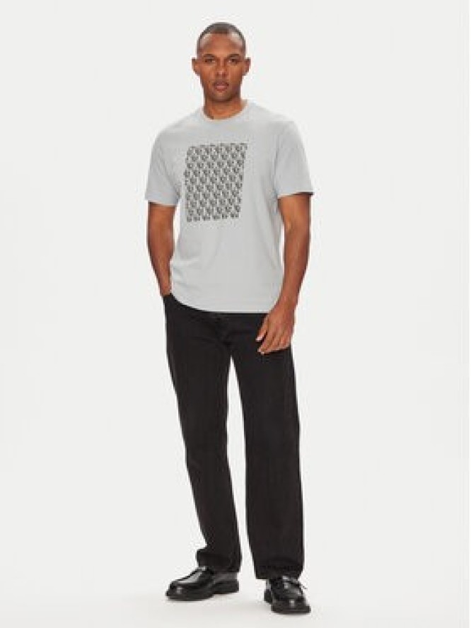Calvin Klein Jeans T-Shirt Macro Aop LV04RC841G Szary Regular Fit
