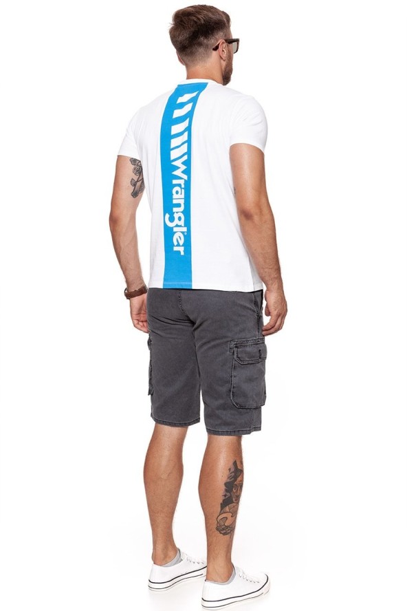 WRANGLER T SHIRT B&Y CREW TEE WHITE W7C41FK12 112131688