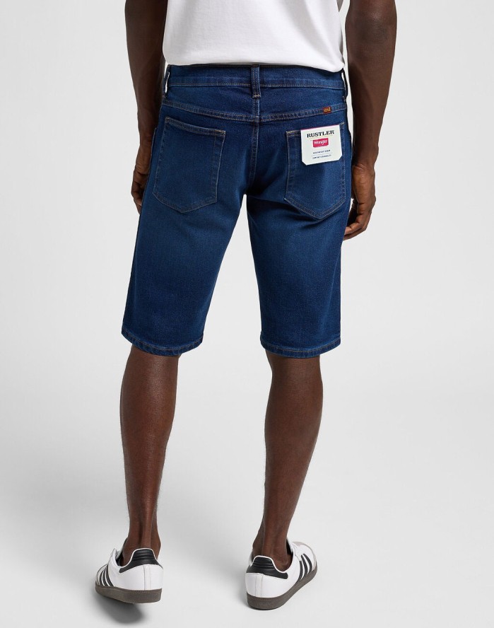 WRANGLER MĘSKIE SZORTY RUSTLER SHORT DARK WASH 112356515 W10H018377