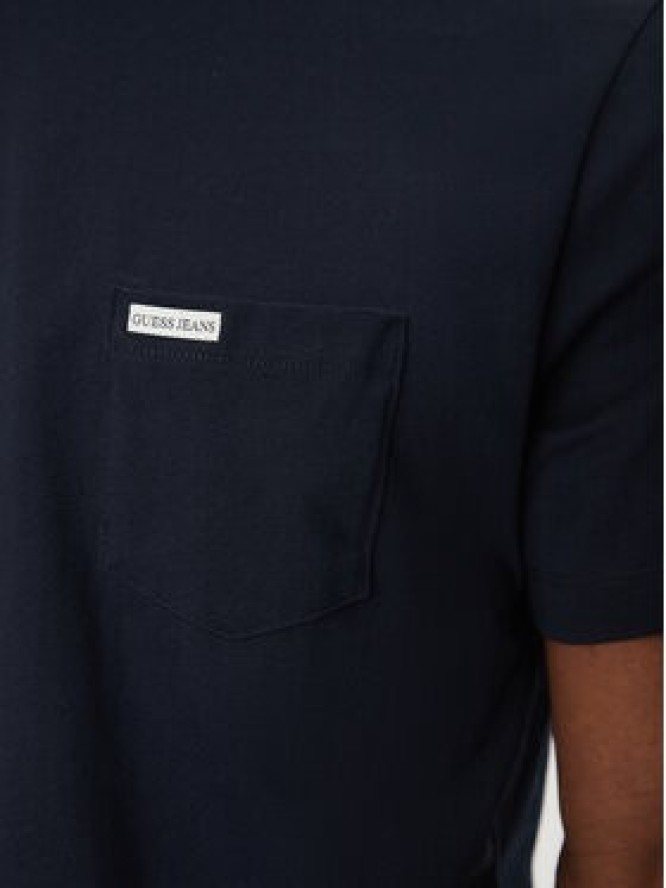 Guess Jeans T-Shirt M5RI74 K8FQ4 Granatowy Regular Fit