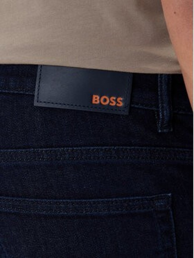 BOSS Jeansy Delaware 50471017 Granatowy Slim Fit