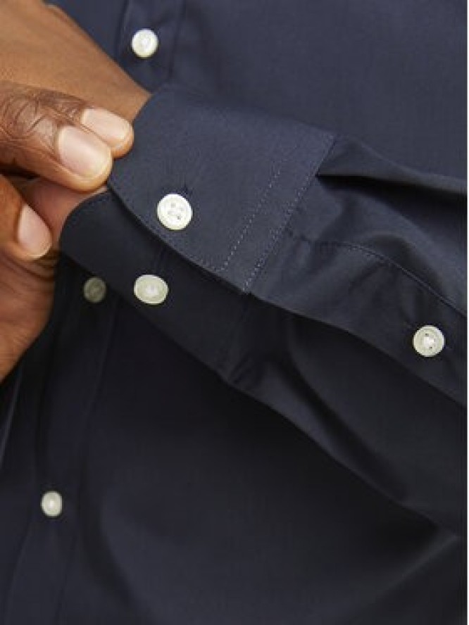 Jack & Jones Koszula Joe 12205921 Granatowy Slim Fit