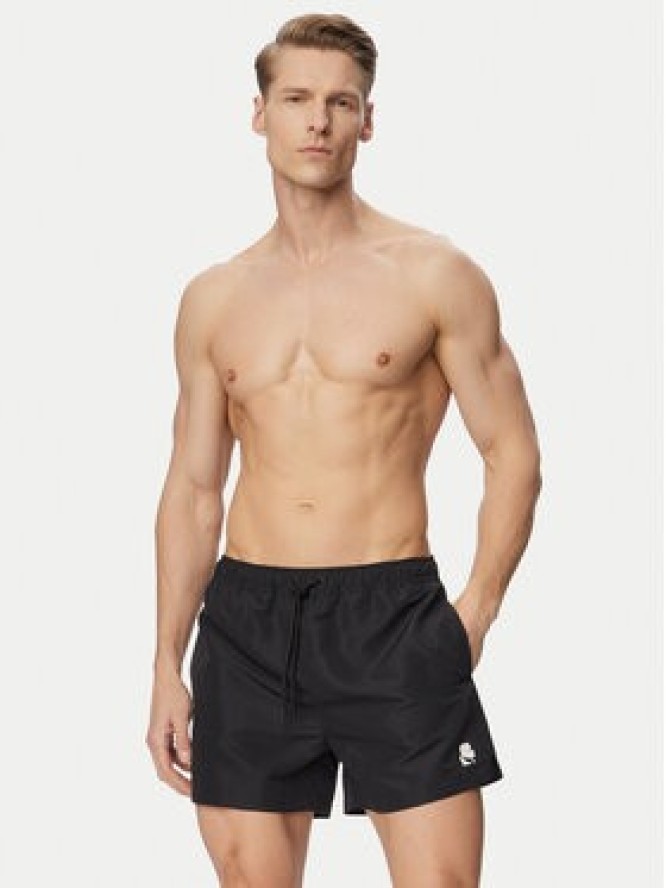 KARL LAGERFELD Szorty kąpielowe B1M46011 Czarny Regular Fit