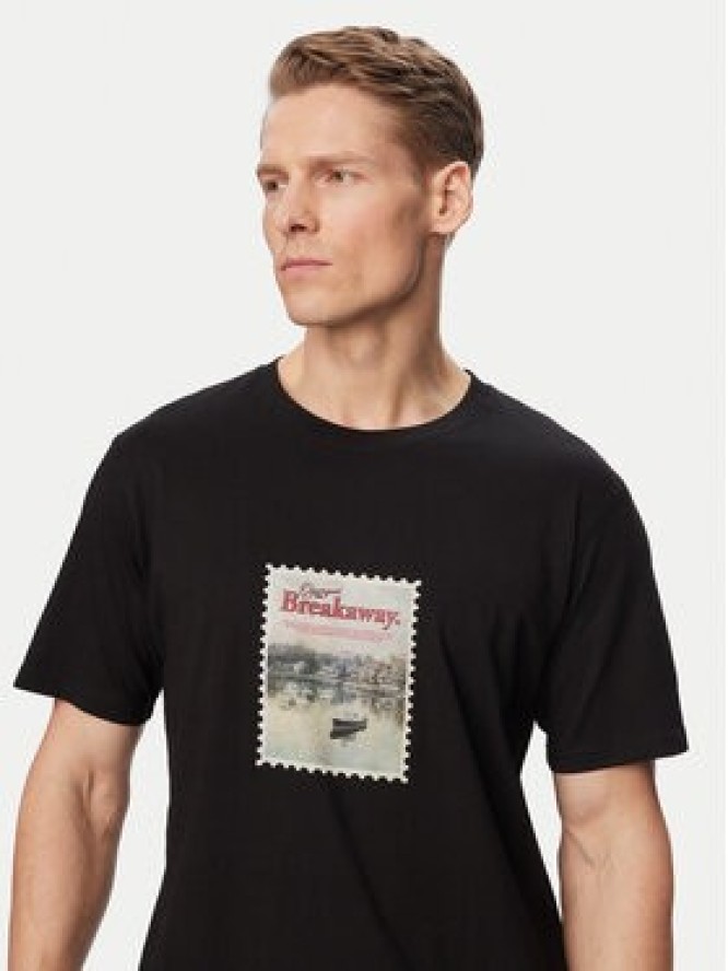 Jack & Jones T-Shirt Montauk Photo 12290890 Czarny Regular Fit