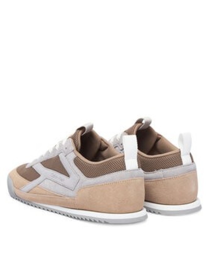 Calvin Klein Sneakersy Low Pro Runner Mix Mat HM0HM02208 Brązowy