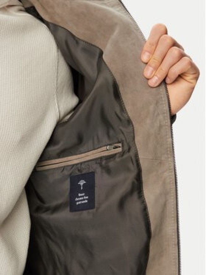 JOOP! Kurtka skórzana Cosmo 80100853 Szary Regular Fit