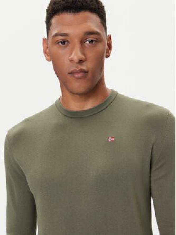 Napapijri Sweter Droz NP0A4I2G Zielony Regular Fit