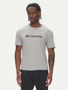 Columbia T-Shirt CSC Basic Logo EM2180 Szary Regular Fit