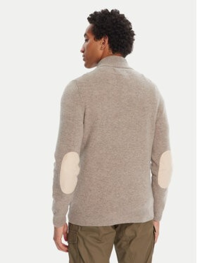 Barbour Sweter Patch Half Zip MKN0585ST51 Beżowy Regular Fit