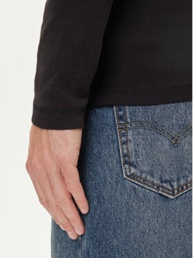 Tommy Jeans Longsleeve DM0DM04409 Czarny Slim Fit