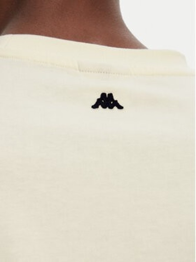 Robe di Kappa T-Shirt Robe Giovani Tozeur 61151CW Écru Regular Fit