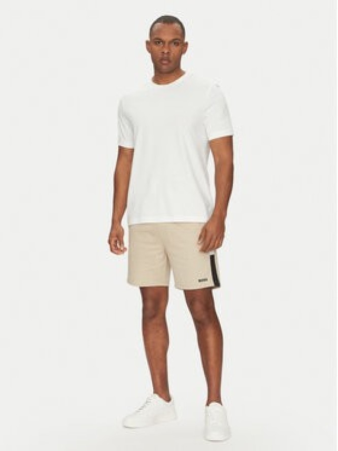 BOSS Szorty sportowe Iconic 50540730 Beżowy Regular Fit