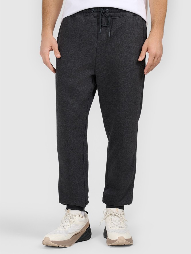 4F Spodnie dresowe joggery męskie - szare XL