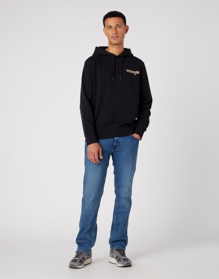WRANGLER GRAPHIC HOODIE MĘSKA BLUZA LOGO NADRUK W674I4100 112331943