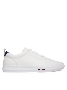 Tommy Hilfiger Sneakersy Harlem Street Lth FM0FM05708 Biały