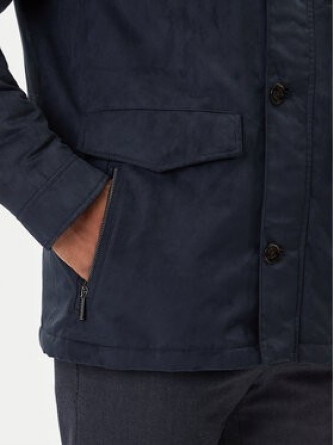 Bugatti Kurtka przejściowa 877400 81018 D Granatowy Regular Fit