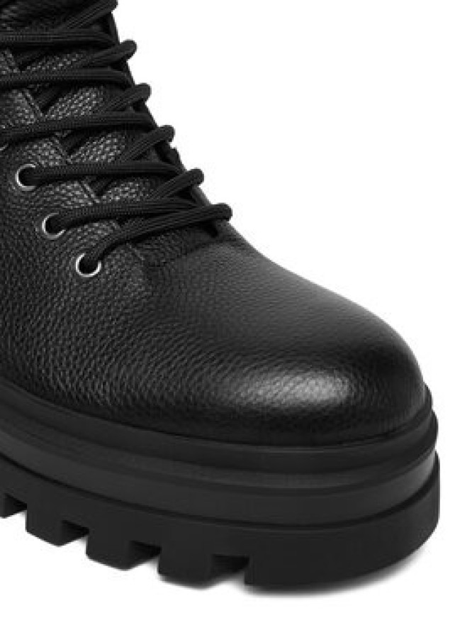 Calvin Klein Jeans Trzewiki Lugged Hiking Lace Up Lth YM0YM01336 Czarny