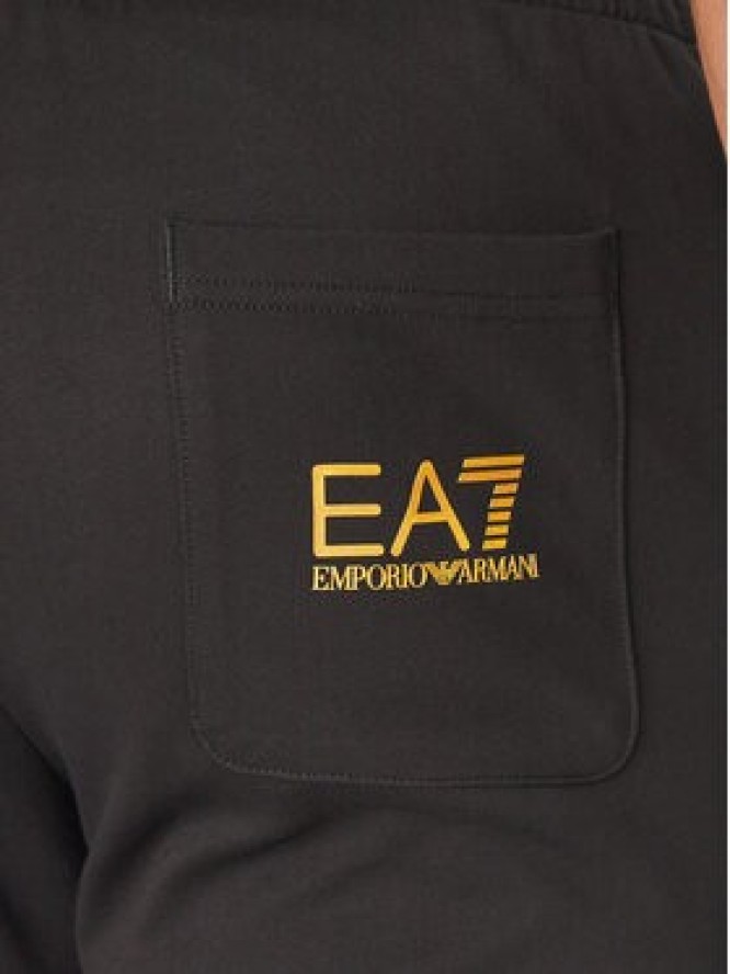 EA7 Emporio Armani Spodnie dresowe 7M000571 AF13512 MC004 Czarny Regular Fit