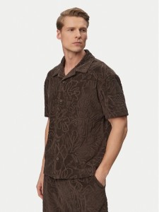 JOOP! Jeans Koszula Moana 30101962 Brązowy ciemny Regular Fit