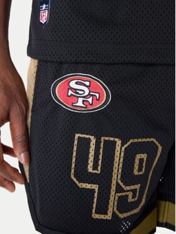 New Era Szorty sportowe NFL Saf49E Graphic 60596398 Czarny Regular Fit