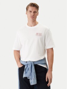 HUGO T-Shirt Nofishix 50554370 Biały Regular Fit