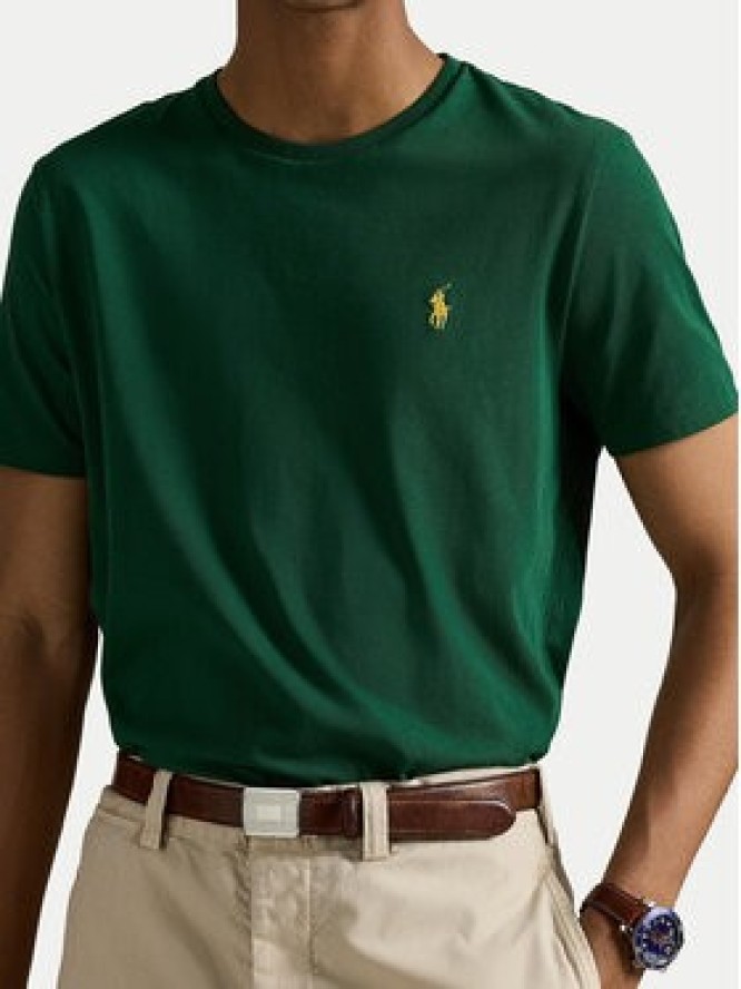 Polo Ralph Lauren T-Shirt 710671438461 Zielony Custom Slim Fit