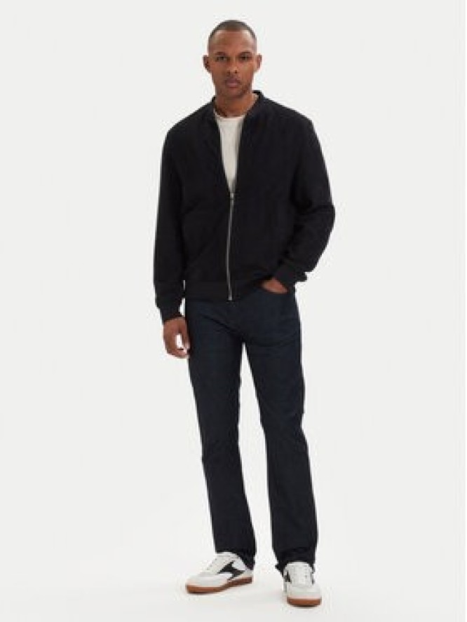 KARL LAGERFELD Kurtka skórzana 555011 562411 Granatowy Regular Fit