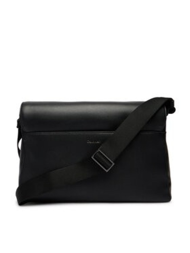 Calvin Klein Saszetka Emblem Hw Flap Messenger LV04D3299G Czarny