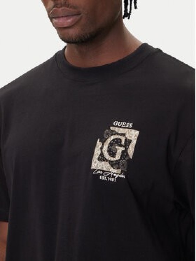 Guess T-Shirt M5BI16 I3Z14 Czarny Relaxed Fit