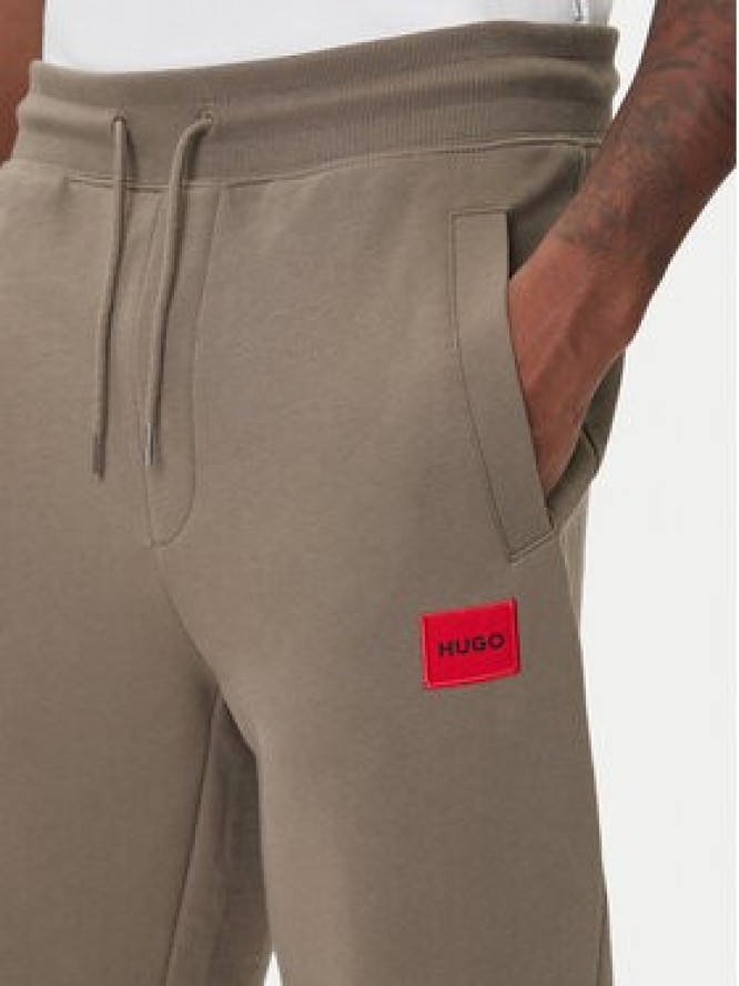 HUGO Spodnie dresowe Doak212 50447963 Beżowy Regular Fit