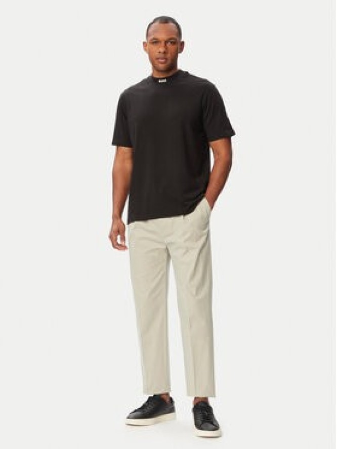 BOSS T-Shirt Tee Collar 50562120 Czarny Relaxed Fit