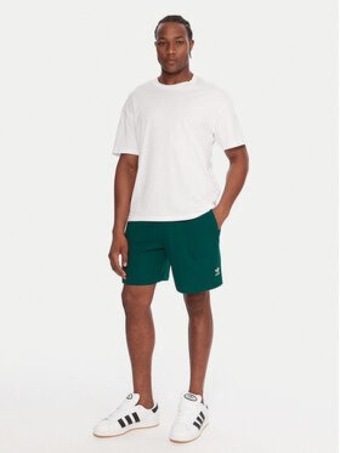 adidas Szorty sportowe Essentials Trefoil JW1040 Zielony Regular Fit