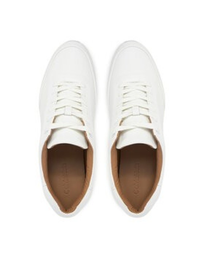 Calvin Klein Sneakersy Low Prof Runn Laceup Rubb Lth HM0HM01707 Biały