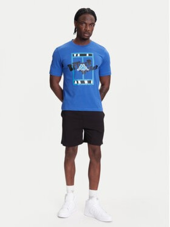 Kappa T-Shirt 351U8JW 741 Niebieski Regular Fit