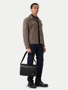 Calvin Klein Saszetka Emblem Hw Flap Messenger LV04D3299G Czarny