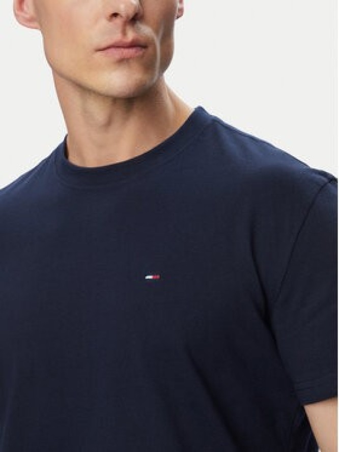 Tommy Jeans T-Shirt DM0DM22504 Granatowy Regular Fit