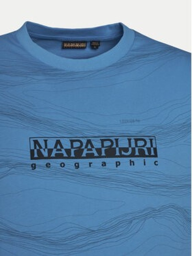 Napapijri T-Shirt B-Cellini NP0A4ILS Niebieski Regular Fit